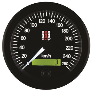 Autometer Stack 88mm 0-260 KM/H Electronic Speedometer - Black
