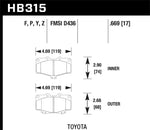 Hawk 95-98 Toyota Tacoma HPS 5.0 Front Brake Pads