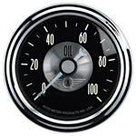 Autometer Prestige Series Black Diamond 2-1/16in 0-100 PSI Mechanical Oil Pressure Gauge