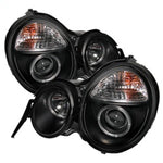 Spyder Mercedes Benz E-Class 95-99 Projector Headlights LED Halo Blk PRO-YD-MBW21095-HL-BK