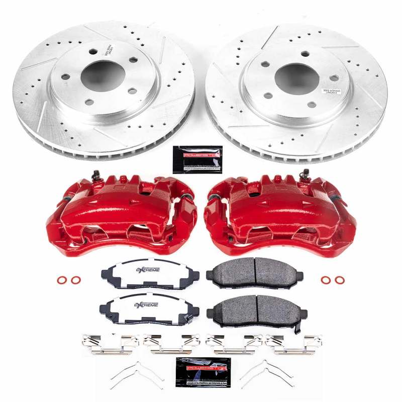 Power Stop 15-17 Chevrolet City Express Front Z36 Truck & Tow Brake Kit w/Calipers