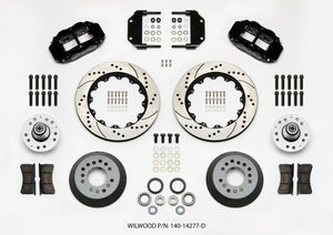 Wilwood Narrow Superlite 6R Front Hub Kit 14.00in Drilled Magnum Force Drop Spindle