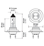 Hella H7 12V 55W PX26D HP 2.0 Halogen Bulbs