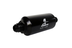 Aeromotive In-Line Filter - (AN-10) 100 Micron Stainless Steel Element Black Anodize Finish