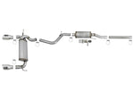 aFe Rebel Series 2.5in 409 SS Cat-Back Exhaust w/ Polished Tips 07+ Jeep Wrangler (JK) V6 3.6L/3.8L