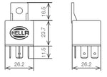 Hella Relay Mini Iso 5 Pole 12V Spdt Bkt