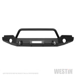 Westin 07-18 Jeep Wrangler JK WJ2 Full Width Front Bumper w/Bull Bar Textured Black