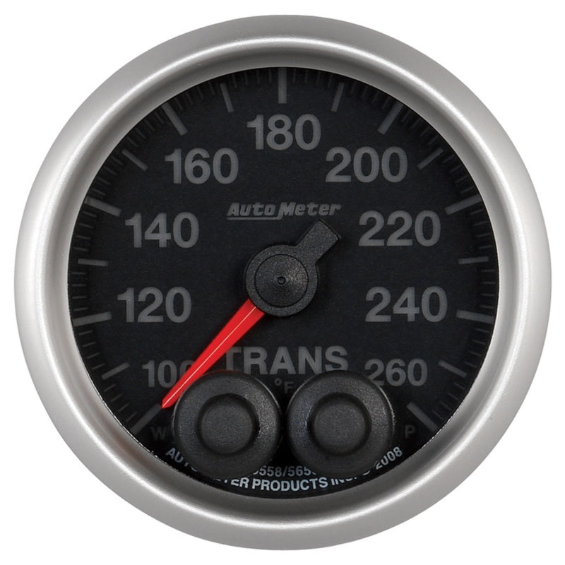 Autometer Elite 52mm 100-260 Degrees F Trans Temperature Peak and Warn Gauge w/ Electronic Control
