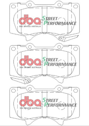 DBA 11-16 Toyota FJ Cruiser (GSJ15R) SP Performance Front Brake Pads