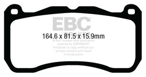 EBC 13-14 Ford Mustang GT500 Bluestuff Front Brake Pads