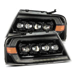 AlphaRex 04-08 Ford F-150 (No 2004 Heritage) NOVA-Series LED Proj HL Chrome w/Actv Light / Seq. Sig