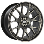 BBS CH-RII 21x10.5 5x120 ET35 Satin Platinum Center Black Lip SS Rim Prot Wheel -82mm PFS/Clip Req