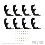 Westin 2019 Chevrolet Silverado/Sierra 1500 Double/CC Premier Oval Nerf Step Bar Mount Kit - Black