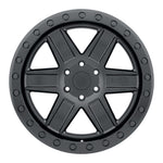 Black Rhino Attica 18x9.5 6x139.7 ET12 CB 112.1 Matte Black w/Black Bolts Wheel