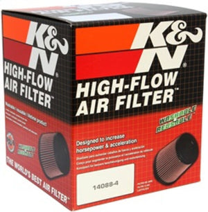 K&N Filter Universal Rubber Filter 4in Flg 6 17/32in OD 8 21/32in H