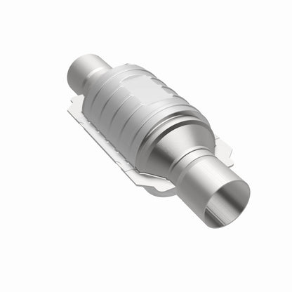 MagnaFlow Univ Cat Conv 2.5in Inlet/Outlet Ctr/Ctr Round 9in Body L x 5.125in W x 13in Overall L
