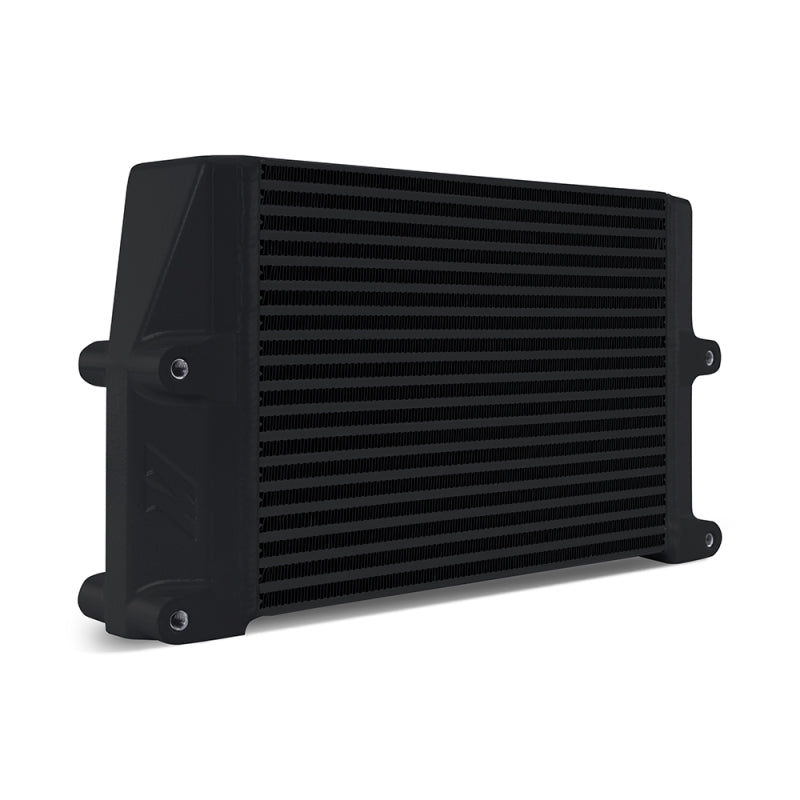 Mishimoto Heavy-Duty Oil Cooler - 10in. Same-Side Outlets - Black