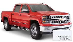 Bushwacker 16-18 Chevy Silverado 1500 Fleetside Pocket Style Flares 4pc - Summit White