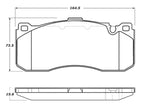 StopTech Street Touring 08-09 BMW 128i/135i Coupe Front Brake Pads