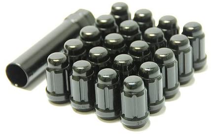 Muteki - 12x1.50 Closed End - Black Lug Nuts - Set of 20 - 41886B