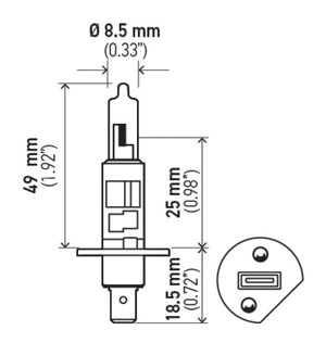 Hella Bulb H1 12V 55W Xen Wht Xb (2)