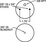 Firestone Ride-Rite Replacement Air Helper Spring Rear 267C 1.5 (W217606782)