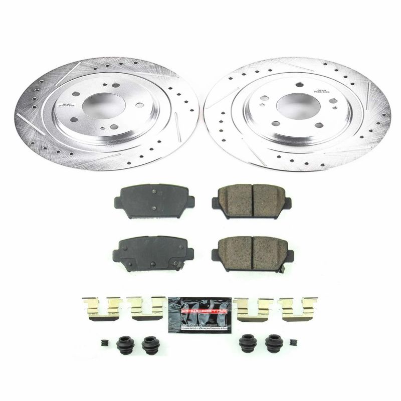 Power Stop 2018 Mitsubishi Eclipse Cross Rear Z23 Evolution Sport Brake Kit