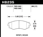 Hawk Infiniti G20 /Nissan 240SX/Axxess/Senta/Stanza Blue 9012 Race Front Brake Pads