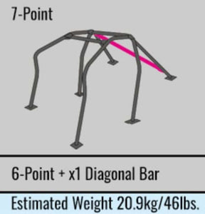 Cusco D1 Chromoly 2-Pssgr 7-PT Around Dash Roll Cage Subaru 2015+ Subaru WRX/STi  (S/O/No Cancel)