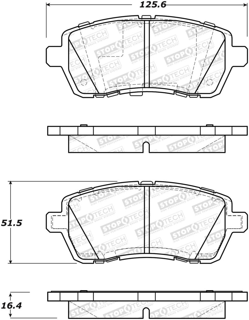 StopTech Street Brake Pads - Front