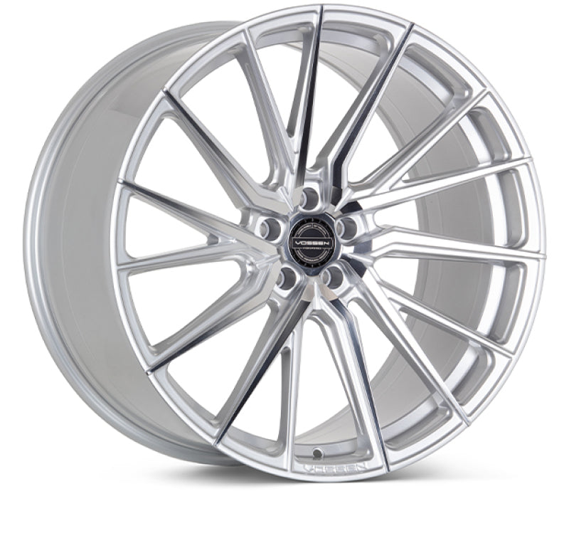 Vossen HF-4T 20x10.5 / 5x112 / ET42 / Deep Face / 66.5 - Silver Polished - Left Wheel