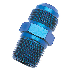 Russell Performance -12 AN to 1/2in NPT Straight Flare to Pipe (Blue)