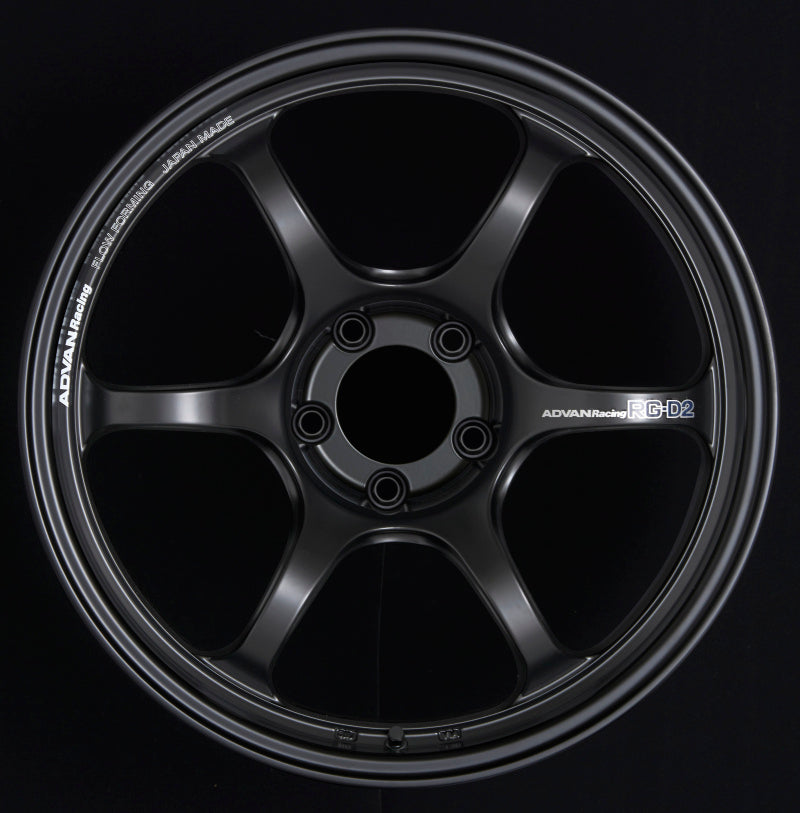 Advan RG-D2 18x9.5 +29 5-114.3 Semi Gloss Black Wheel