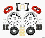 Wilwood Narrow Superlite 4R Front Kit 12.19in Drilled Red 87-89 Jeep YJ