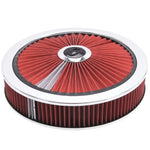 Edelbrock Air Cleaner Pro-Flo High-Flow Series Round Filtered Top Cloth Element 14In Dia X 3 125In