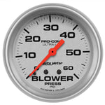 Autometer Ultra-Lite 2-5/8in Blower Pressure Gauge - 60PSI / Mechanical