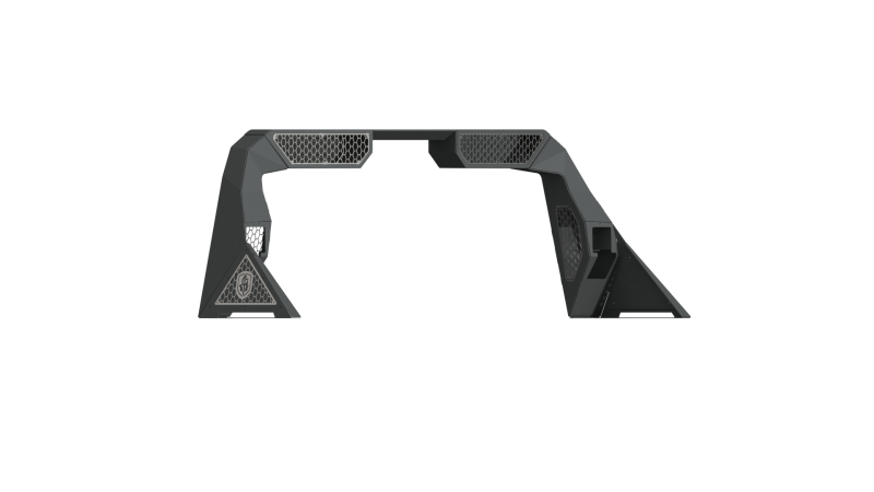 Road Armor 14-18 Chevy 1500 iD Headache Rack w/Bedrail Pod/Dual 10in Pod/Brake Lamp Relief/Hyve -Raw