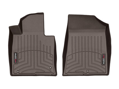 WeatherTech 2017+ Kia Cadenza Front FloorLiners - Cocoa