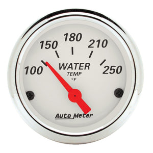 Autometer Arctic White 3-3/8in Electric Speedometer with 2-1/16in Volt/Water/Oil/Fuel