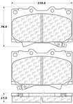 StopTech 98-07 Toyota Land Cruiser/Lexus LX470 Front Truck & SUV Brake Pad