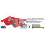 Low dust EBC Redstuff is a superb pad for fast street use.