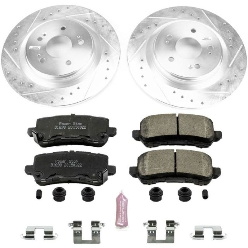 Power Stop 18-19 Honda Odyssey Rear Z23 Evolution Sport Brake Kit