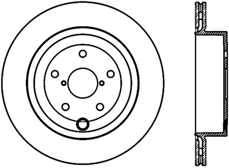 StopTech 08-16 Subaru Impreza WRX STI Right Rear Slotted Cyro Brake Rotor