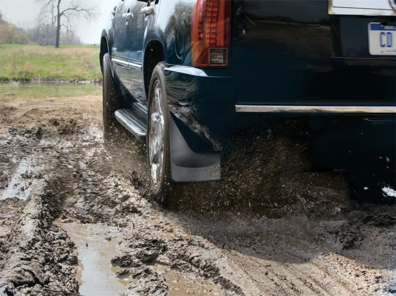 WeatherTech 07+ Chevrolet Avalanche No Drill Mudflaps - Black