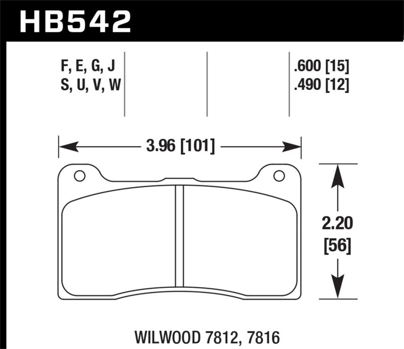 Hawk Wilwood HPS 5.0 Brake Pads