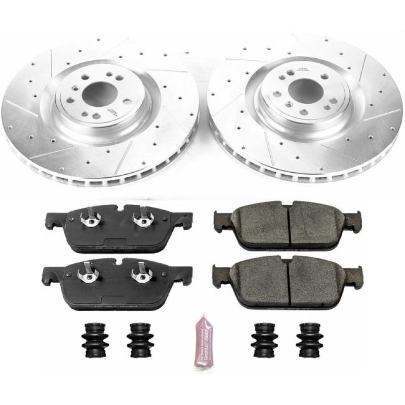 Power Stop 17-18 Mercedes-Benz GLS550 Front Z23 Evolution Brake Kit