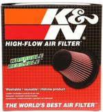 K&N Universal Chrome Filter 6in Flange ID x 7.5in Base OD x 5in Top OD x 6in H