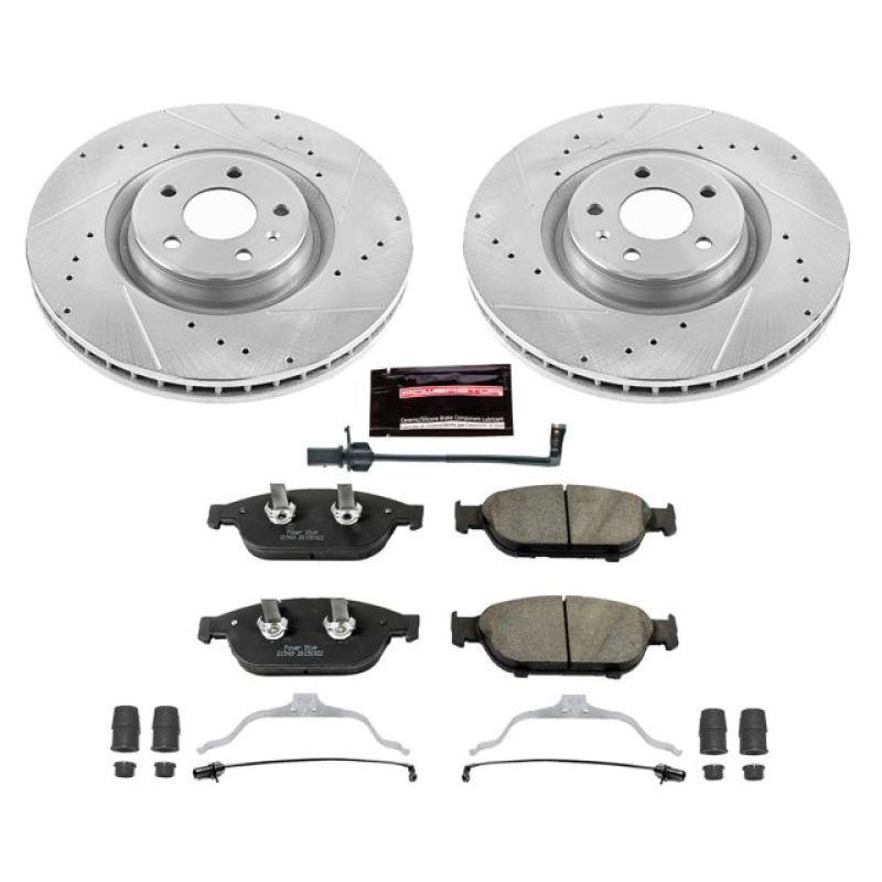 Power Stop 12-16 Audi A6 Quattro Front Z23 Evolution Sport Brake Kit