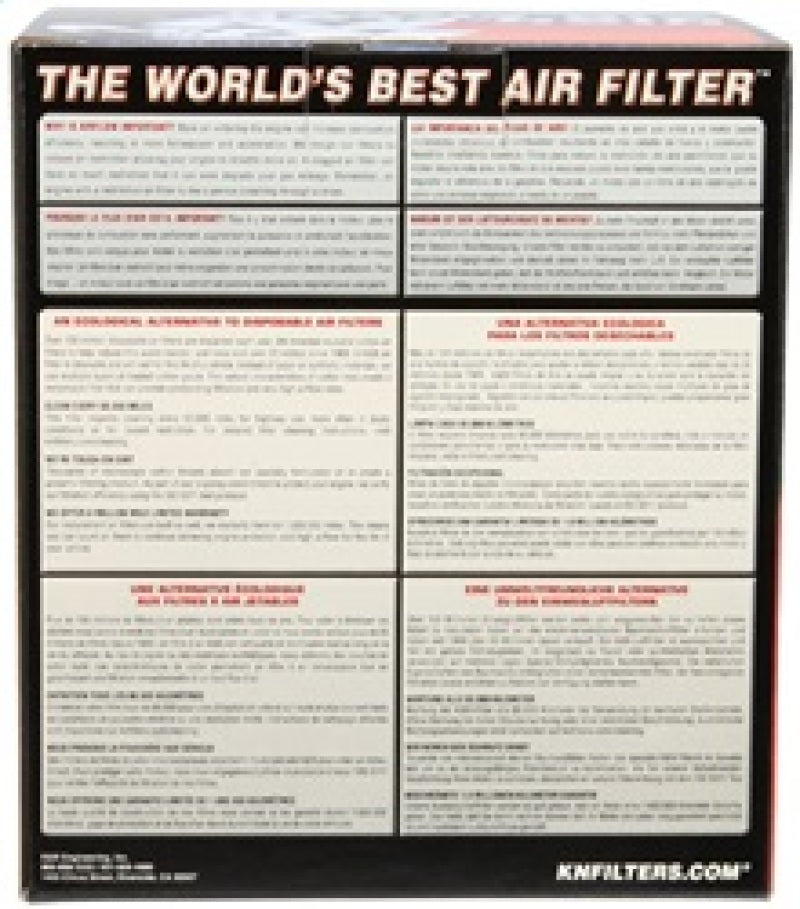 K&N Universal Clamp-On Air Filter 4in FLG / 6-1/2in B / 4-1/2in T / 6in H