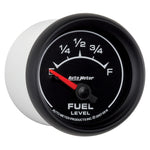 AutoMeter Gauge Fuel Level 2-1/16in. 240 Ohm(e) to 33 Ohm(f) Elec Es